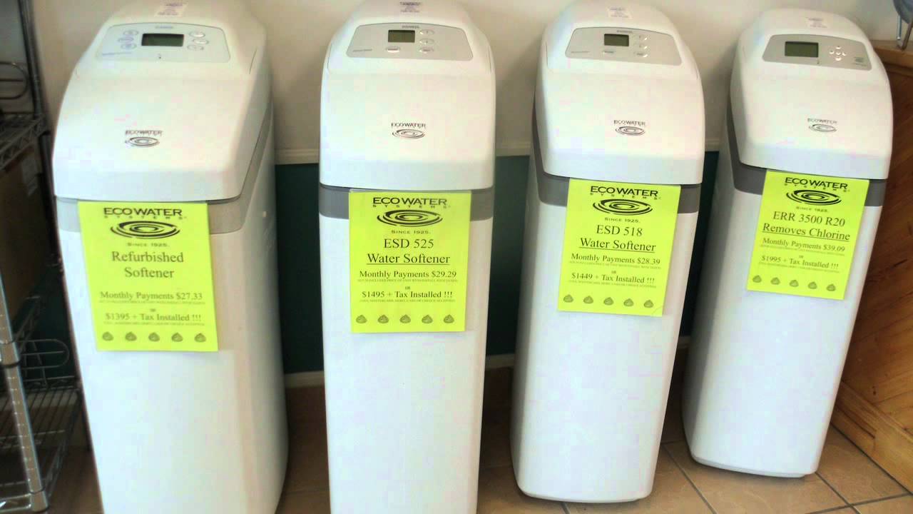 ecowater water softener troubleshooting